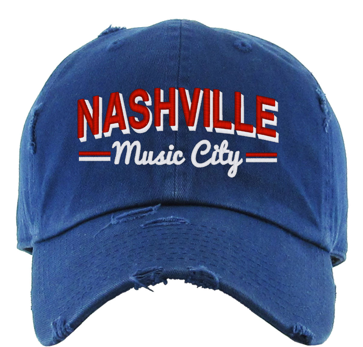 Nashville Music City Vintage Baseball Cap