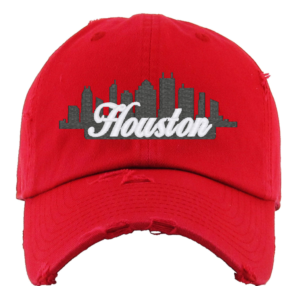 Houston Skyline Vintage Baseball Cap