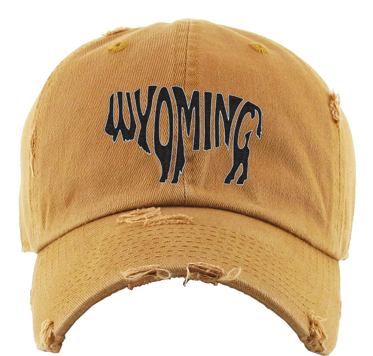 Wyoming Bison Buffalo Vintage Baseball Cap