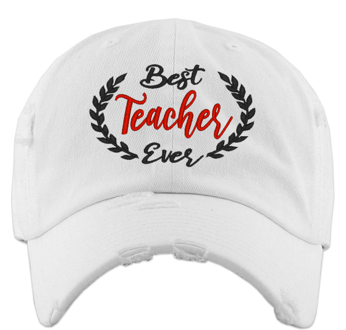 Best Teacher Ever Vintage Baseball Cap