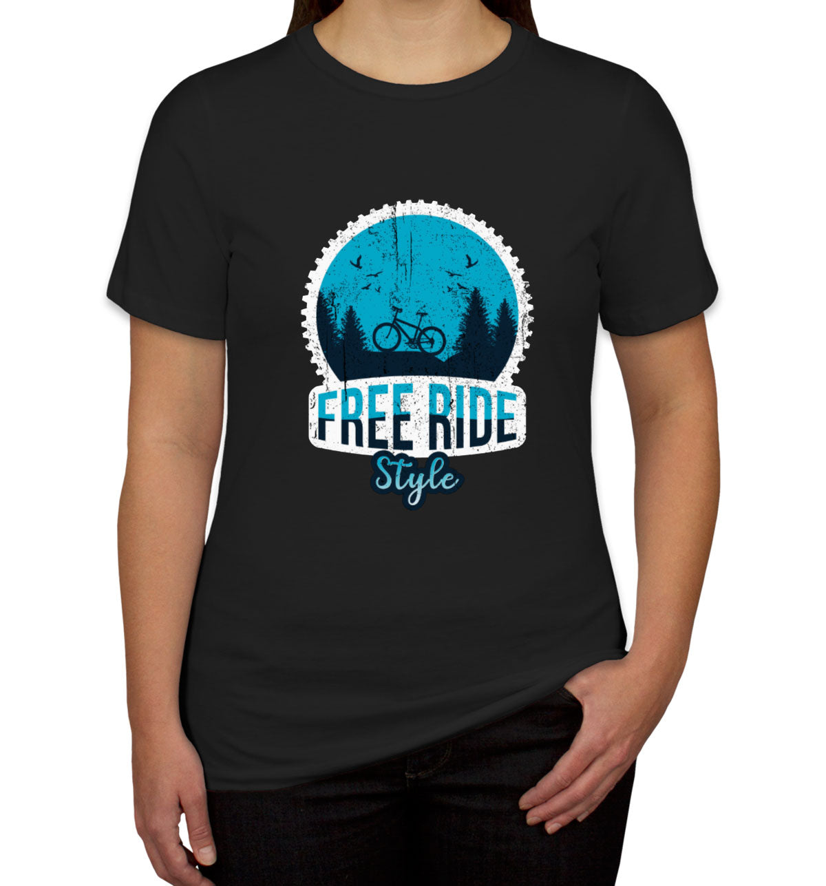 Free Ride Style Bicycle Women's T-shirt