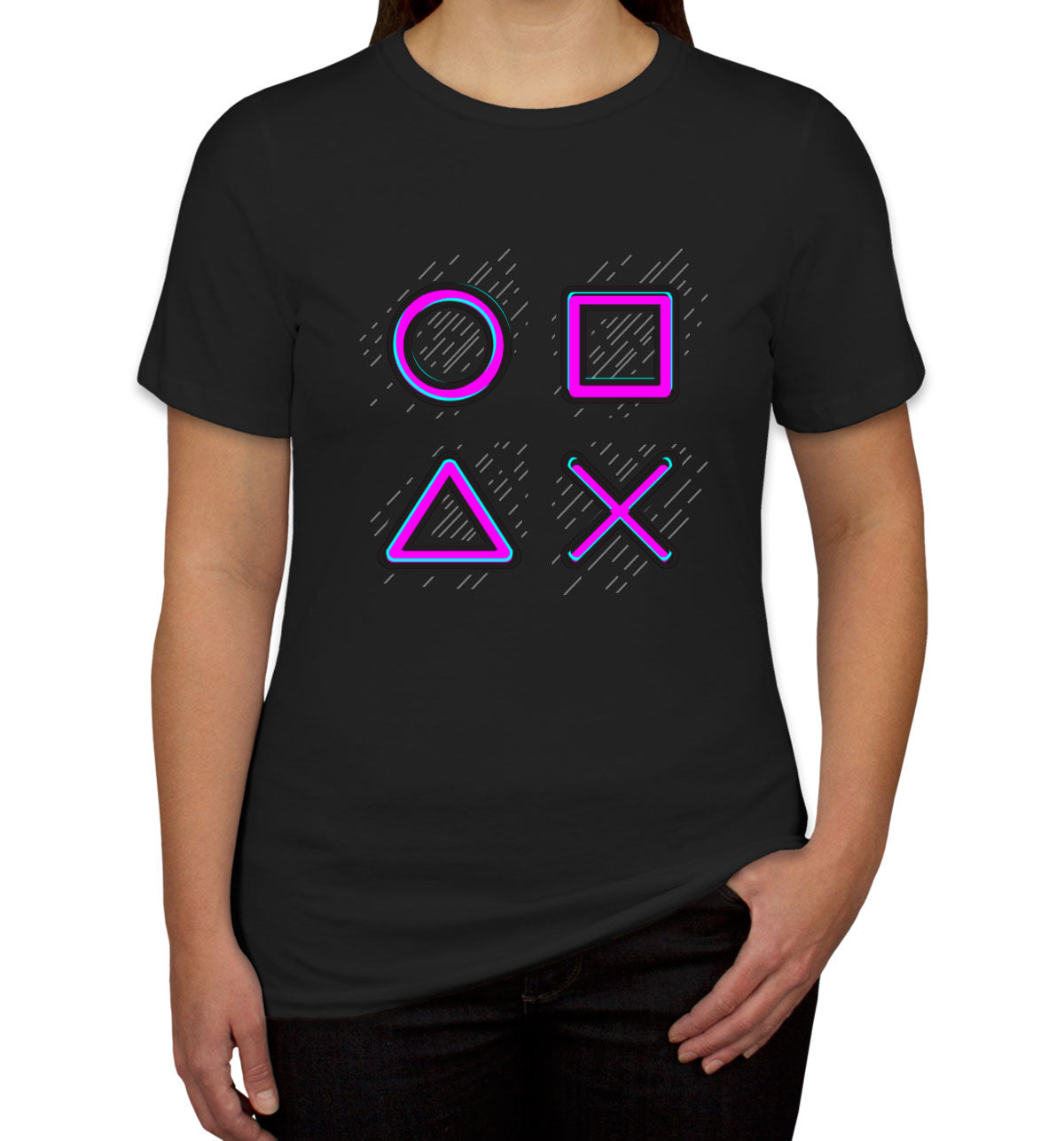 Game Controller Buttons Gaming Women's T-shirt