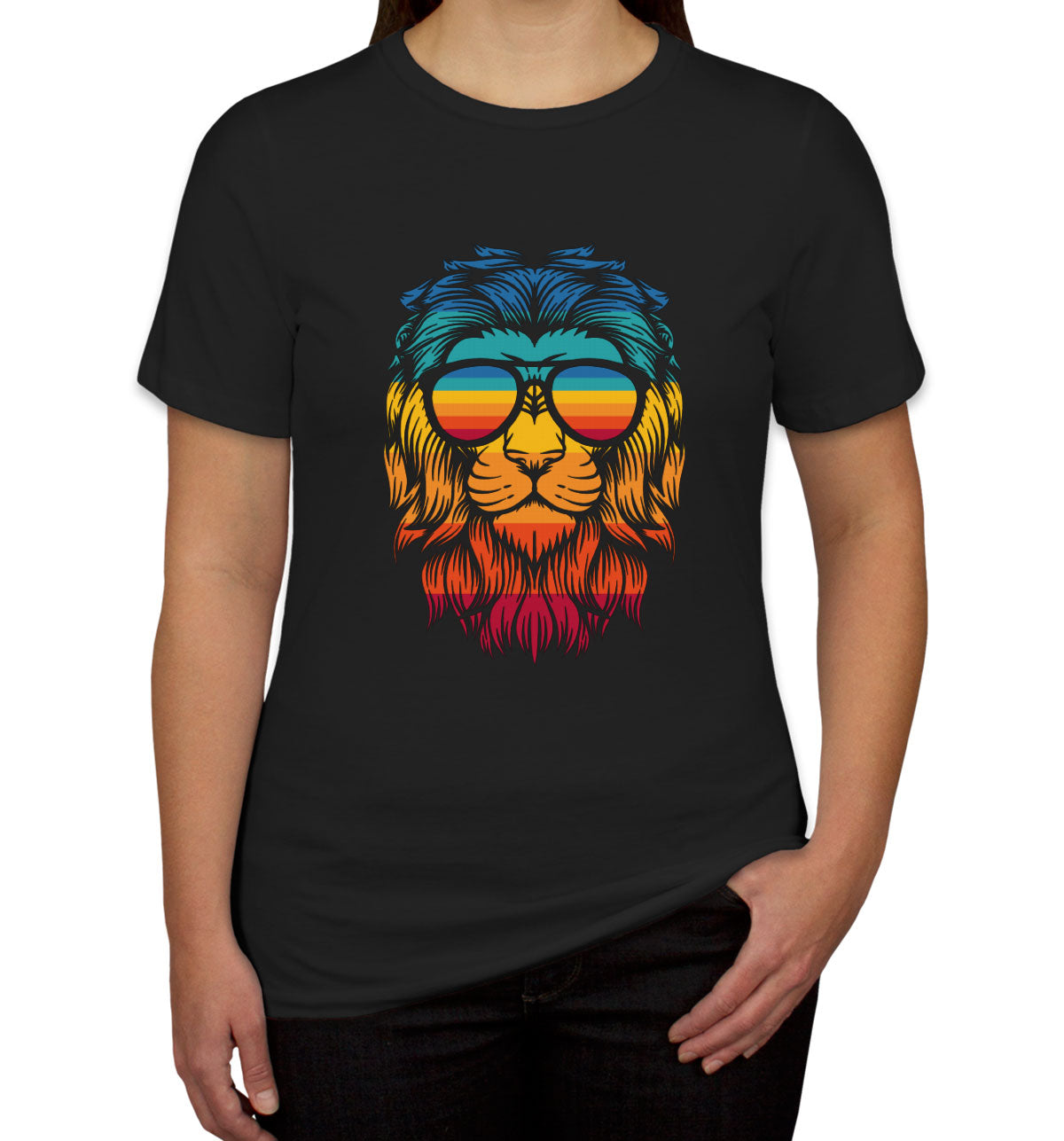 Retro Lion Head Women's T-shirt