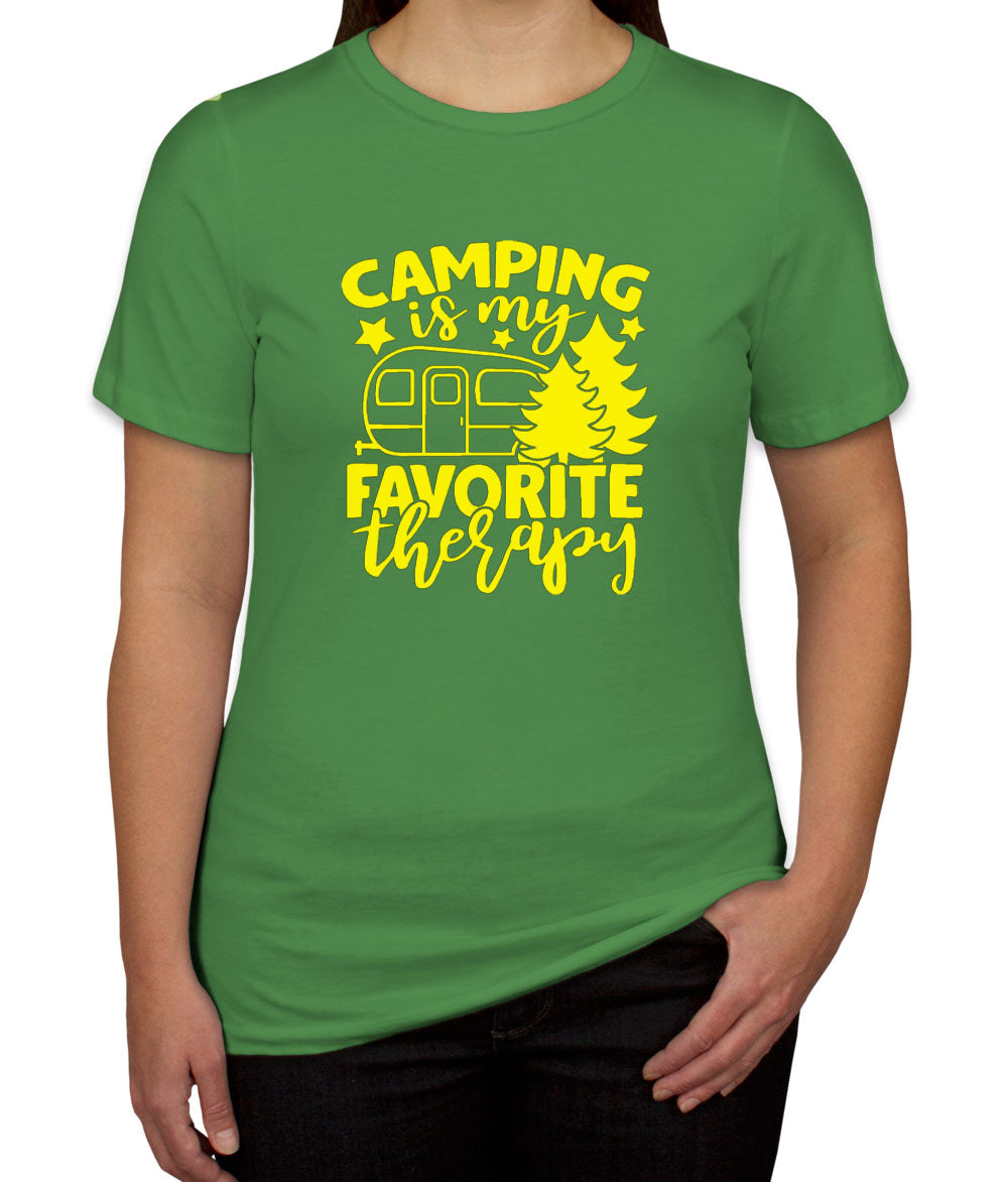 Camping Is My Favorite Therapy Women's T-shirt