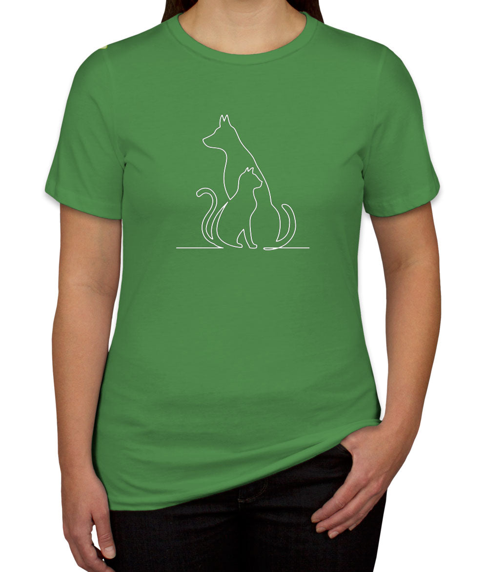 Dog And Cat Women's T-shirt