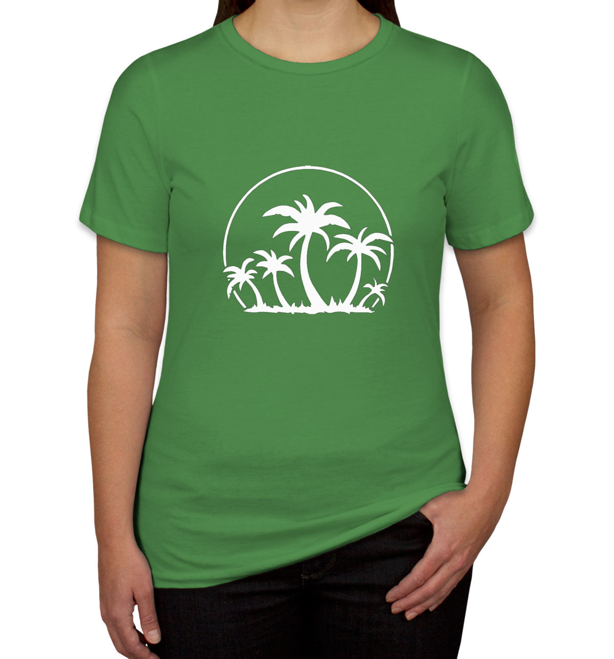 Palm Trees And Sunset Women's T-shirt