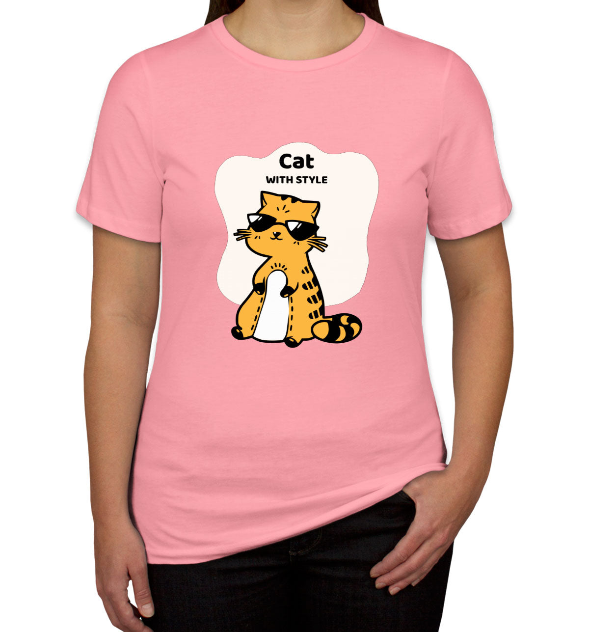 Cat With Style Women's T-shirt