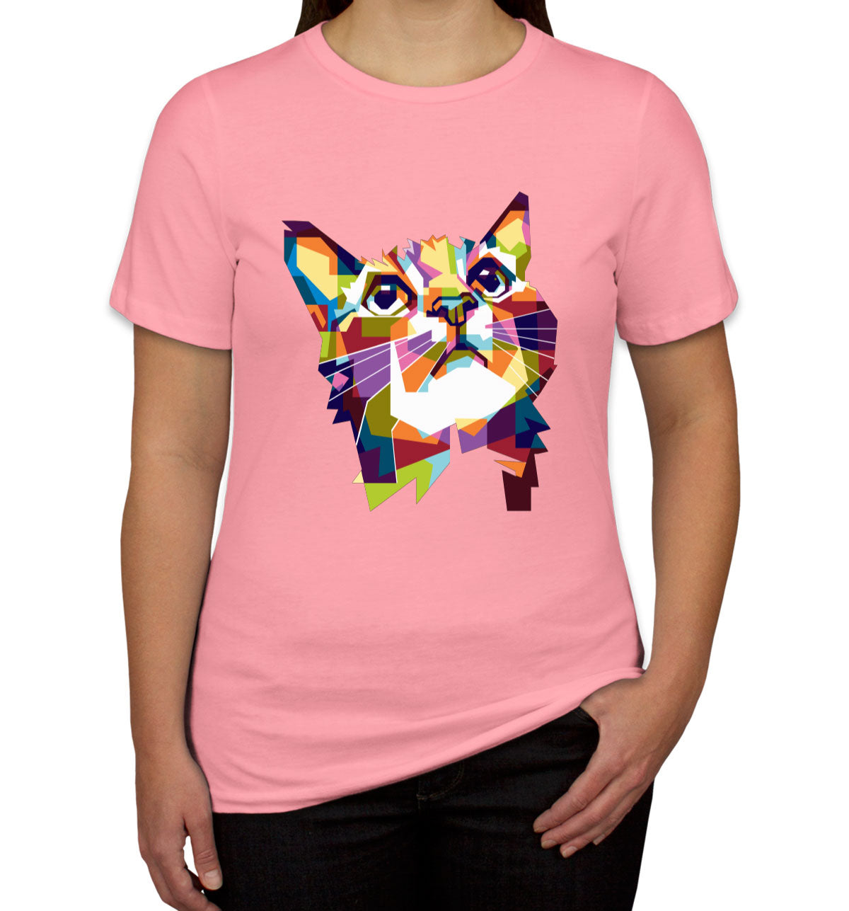 Colorful Cat Women's T-shirt