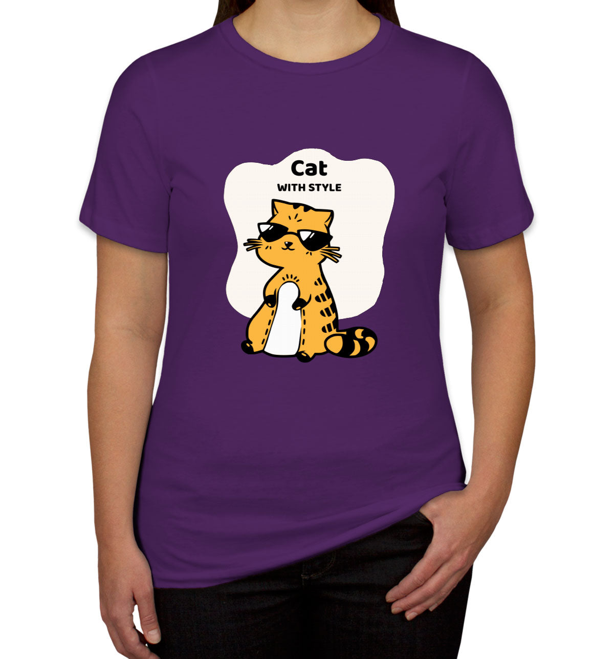 Cat With Style Women's T-shirt