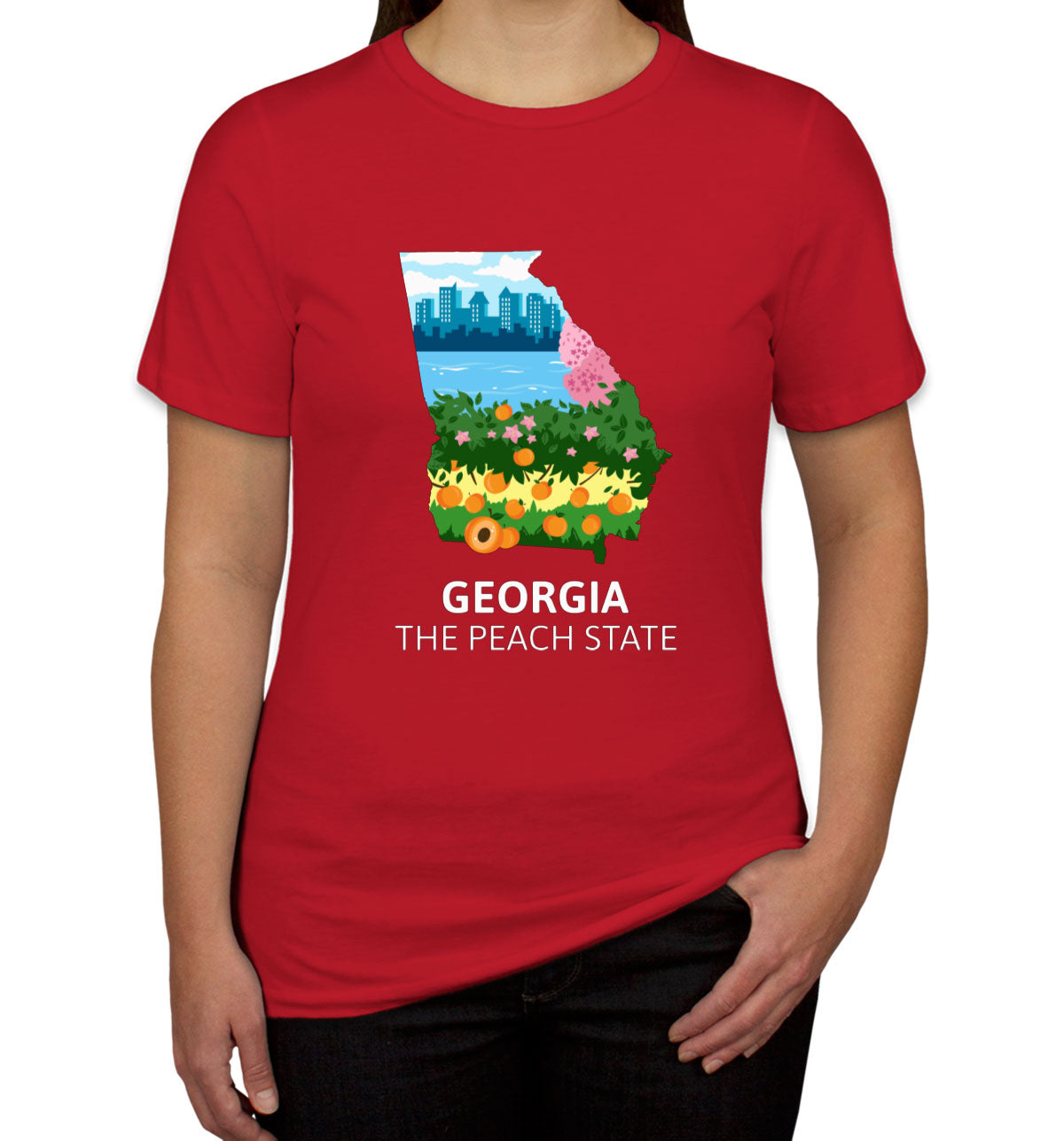 Georgia The Peach State Women's T-shirt