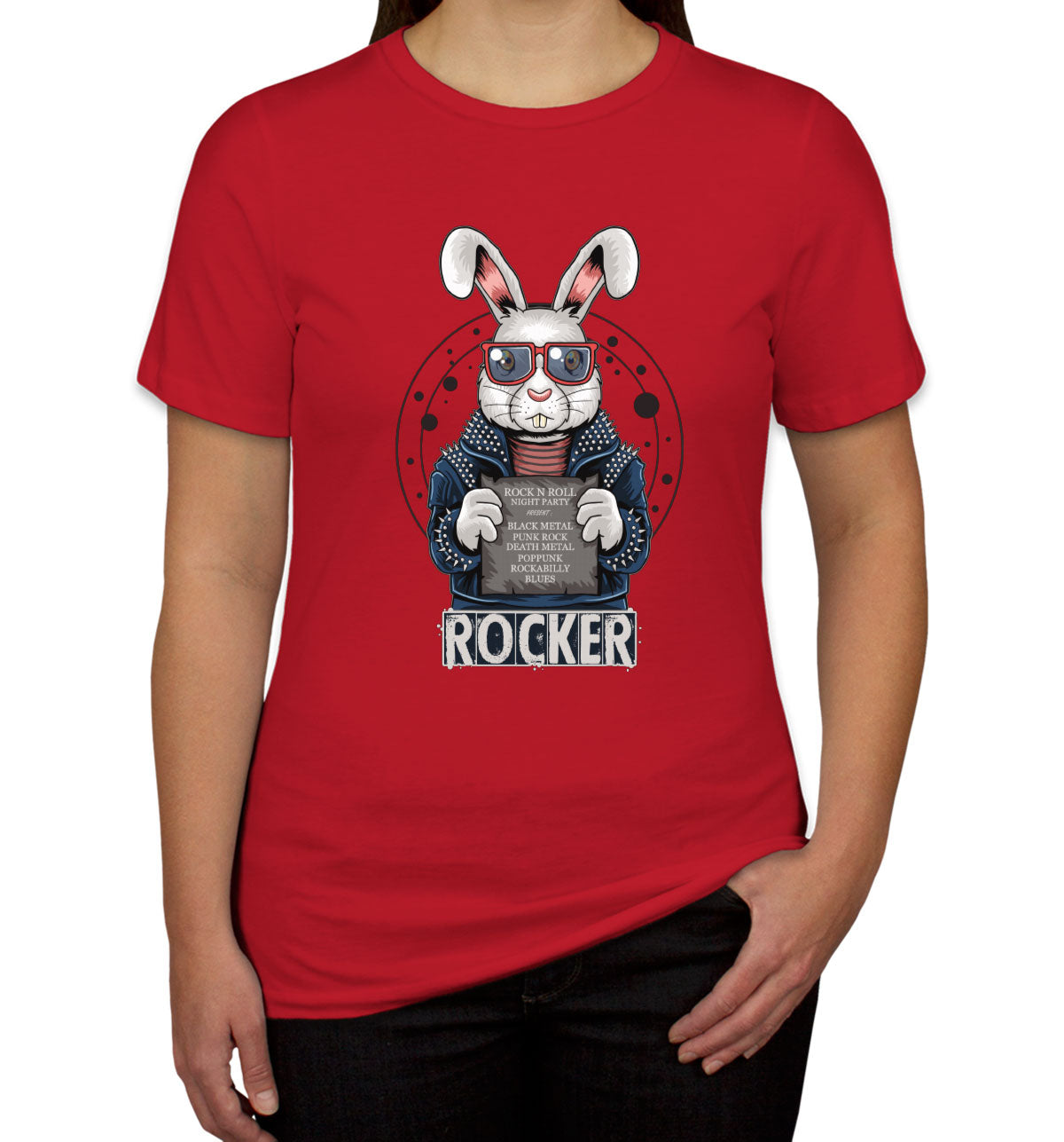 Rocker Rabbit Women's T-shirt