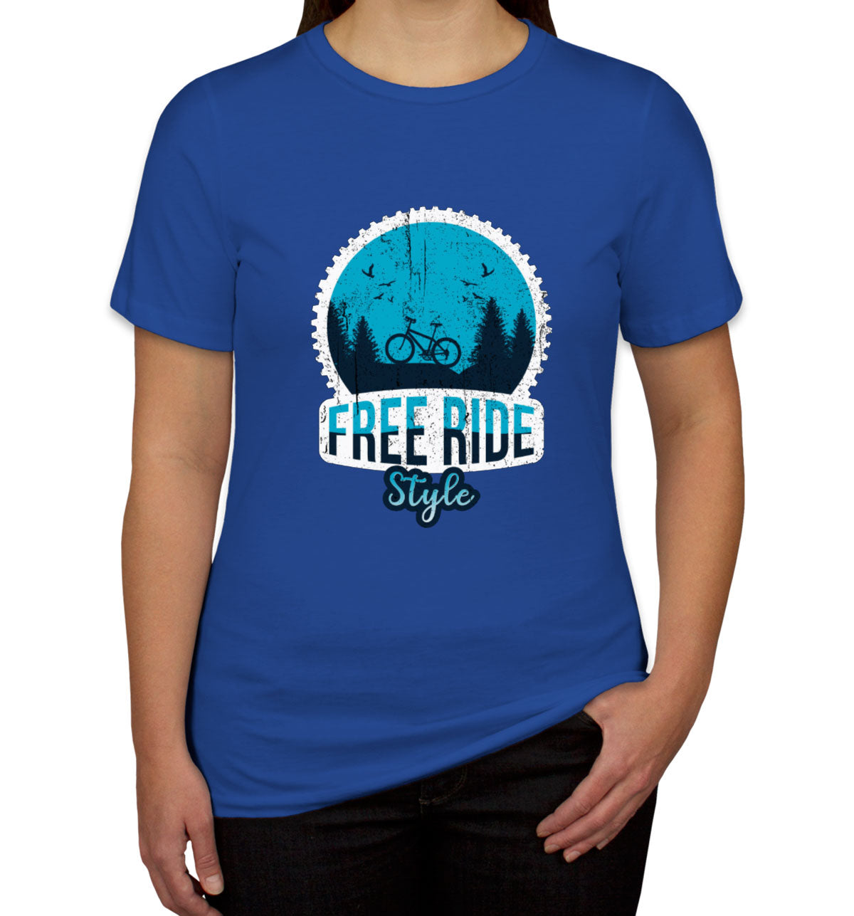 Free Ride Style Bicycle Women's T-shirt