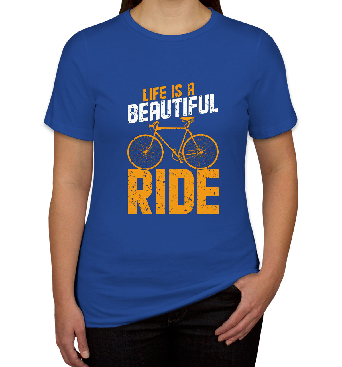 Life Is A Beautiful Ride Bicycle Women's T-shirt