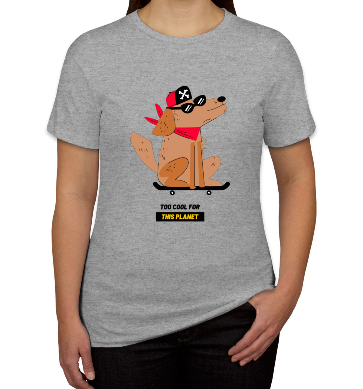 The Dog On A Skateboard Women's T-shirt