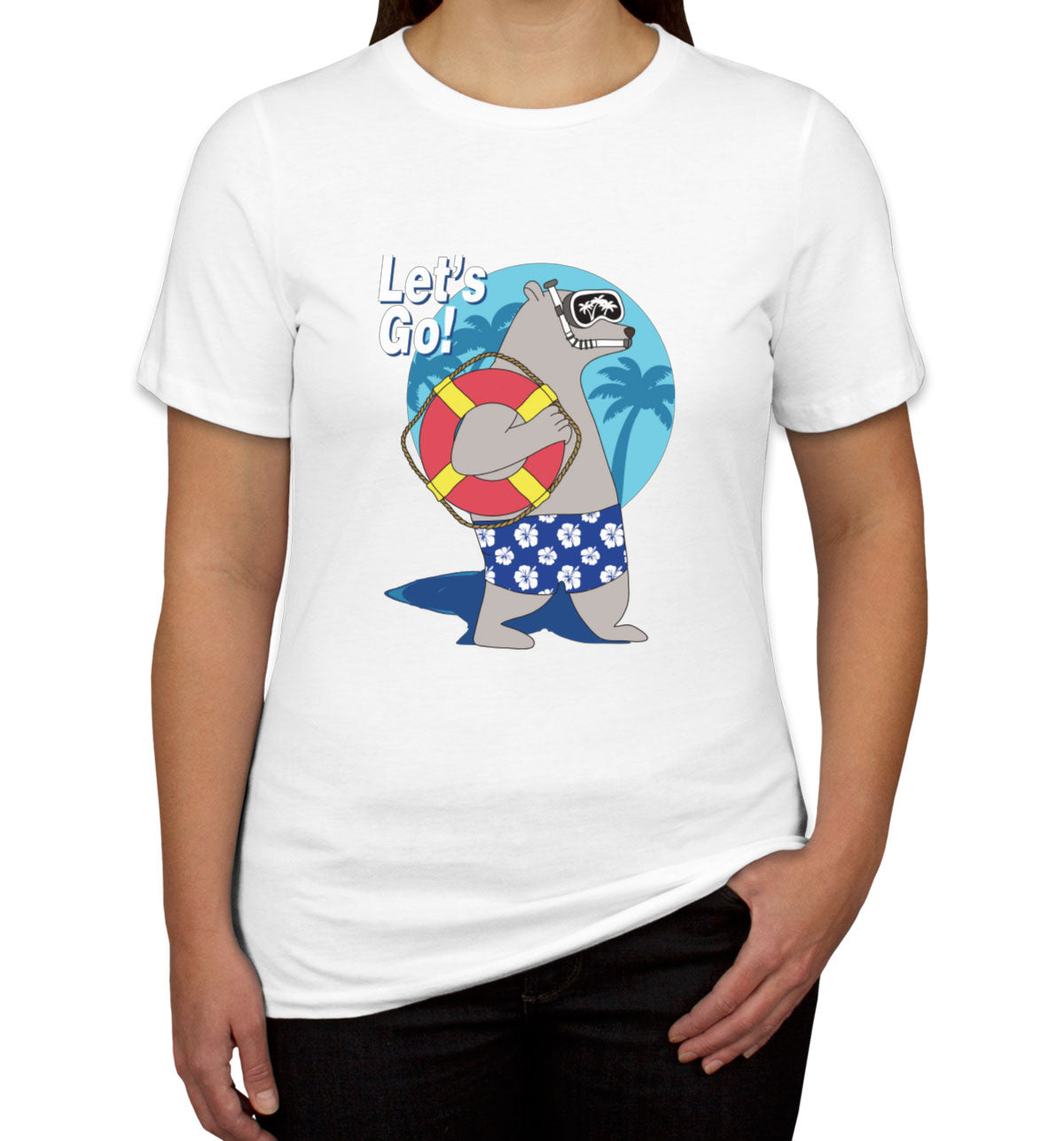 Bear On Vacation Women's T-shirt