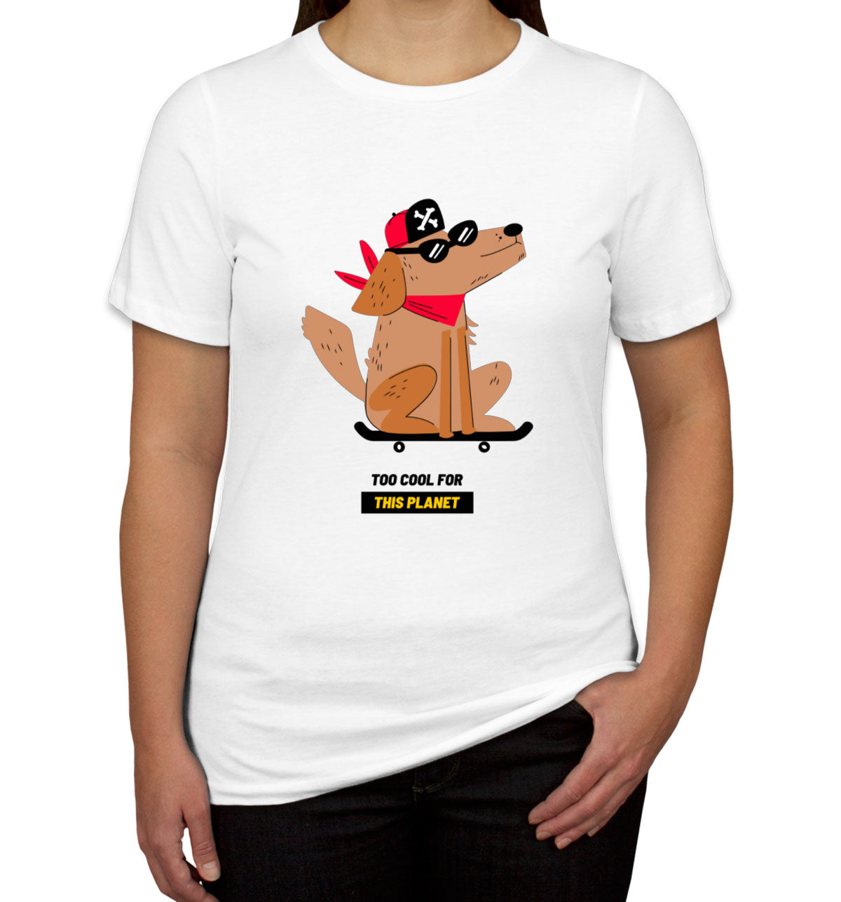 The Dog On A Skateboard Women's T-shirt