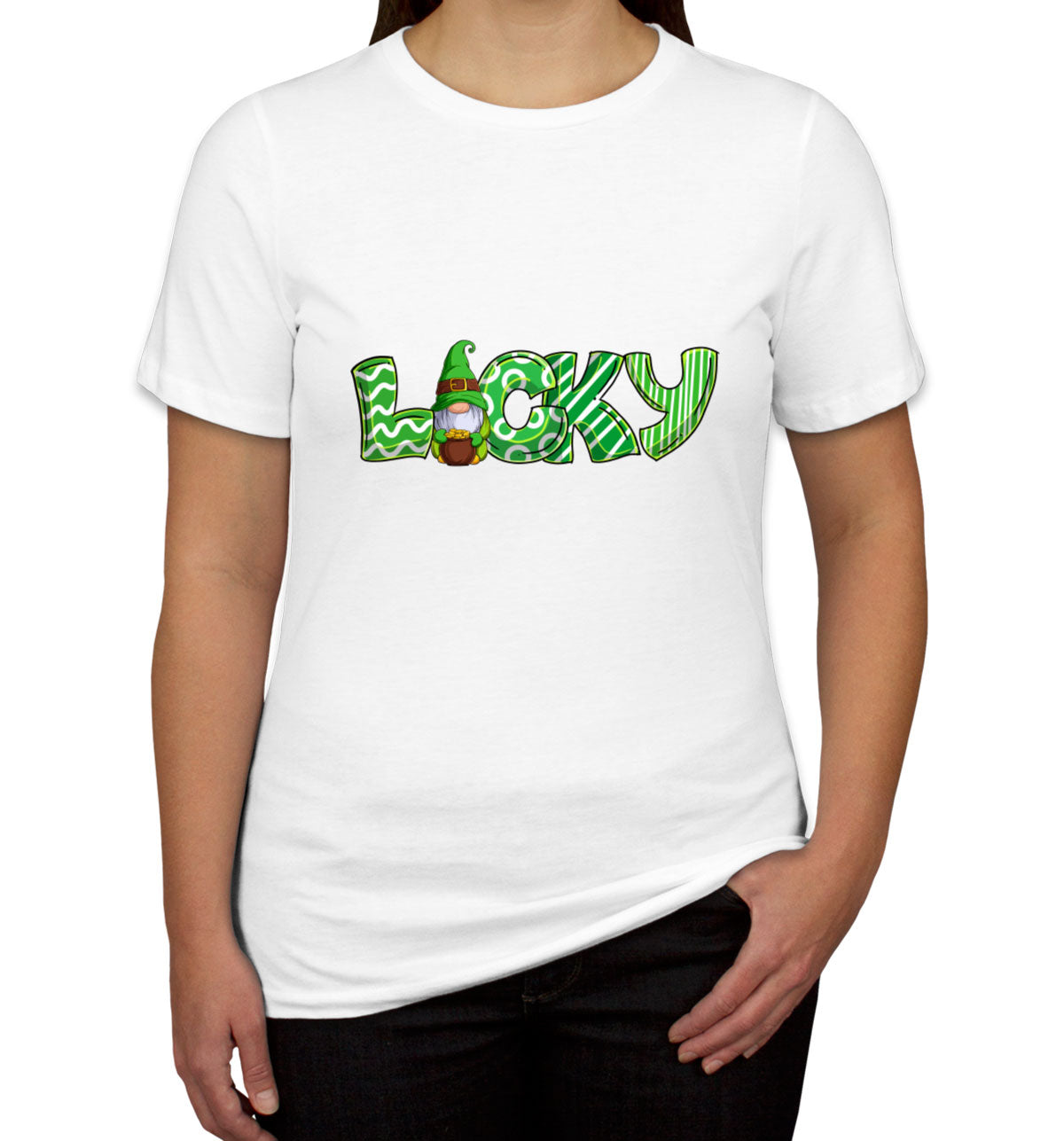 Lucky Gnome St. Patrick's Day Women's T-shirt