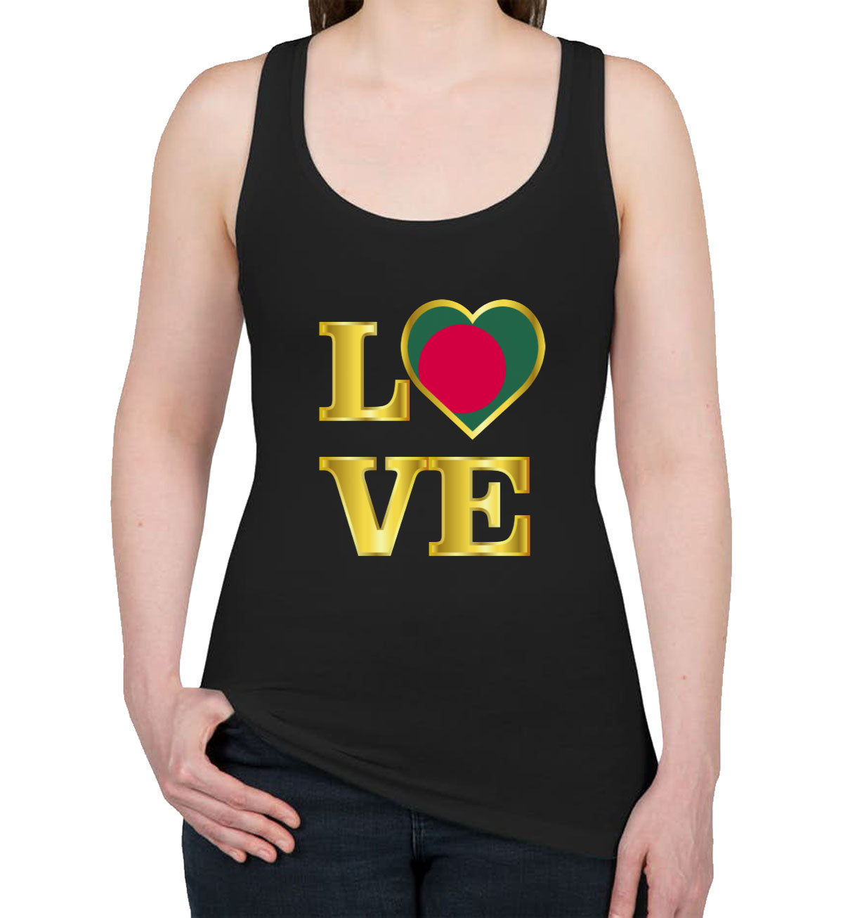 Bangladesh Love Women's Racerback Tank Top