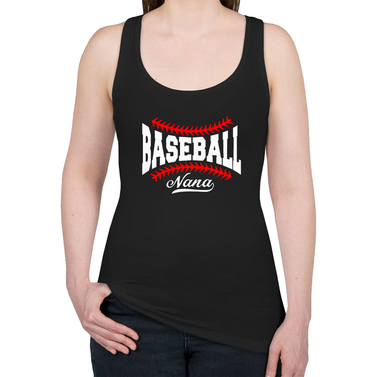 Baseball Nana Women's Racerback Tank Top