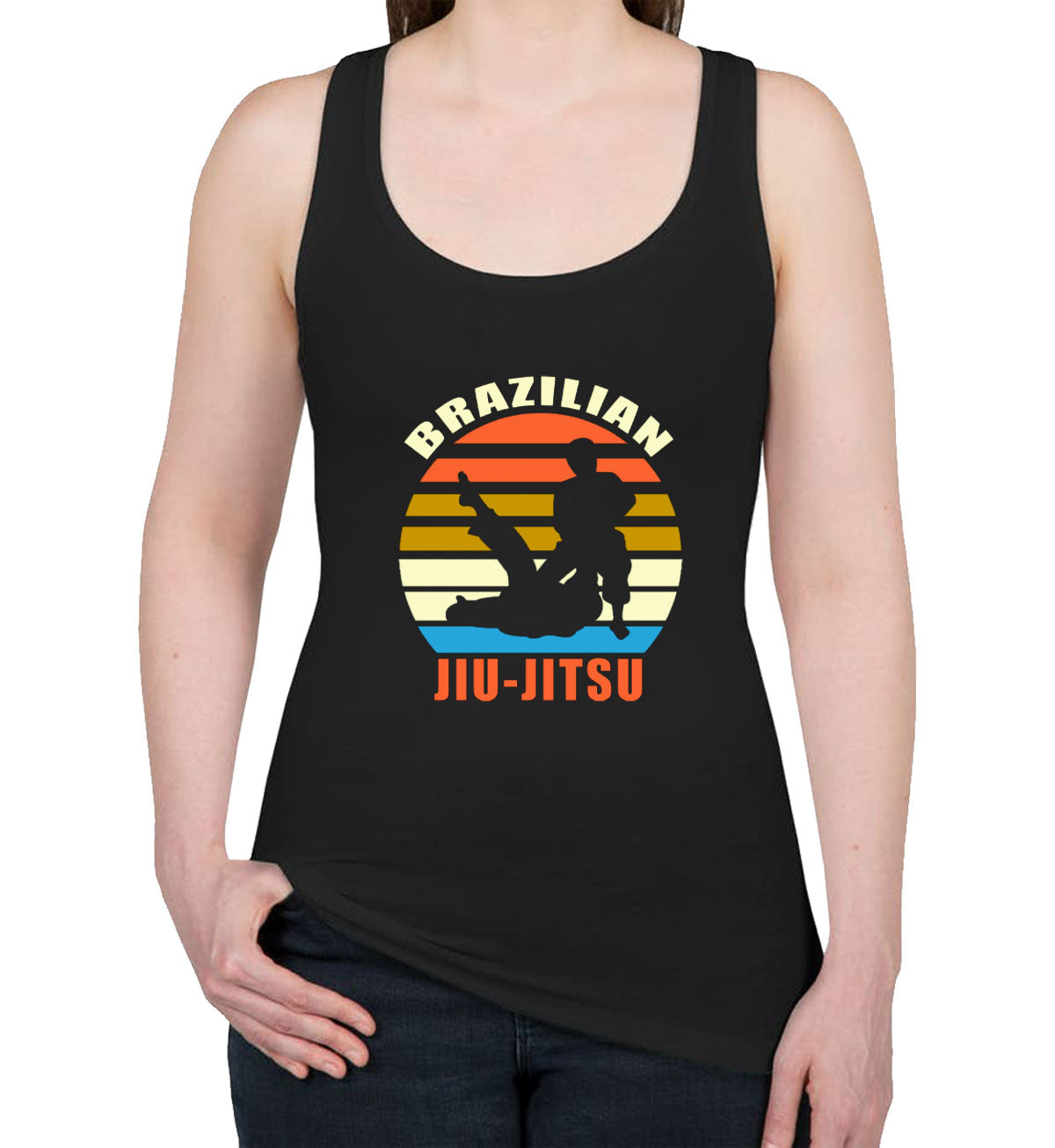 Brazilian Jiu-Jitsu Martial Art Women's Racerback Tank Top