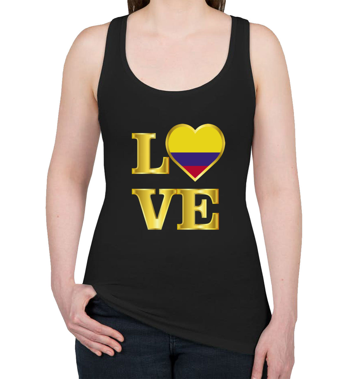 Colombia Love Women's Racerback Tank Top