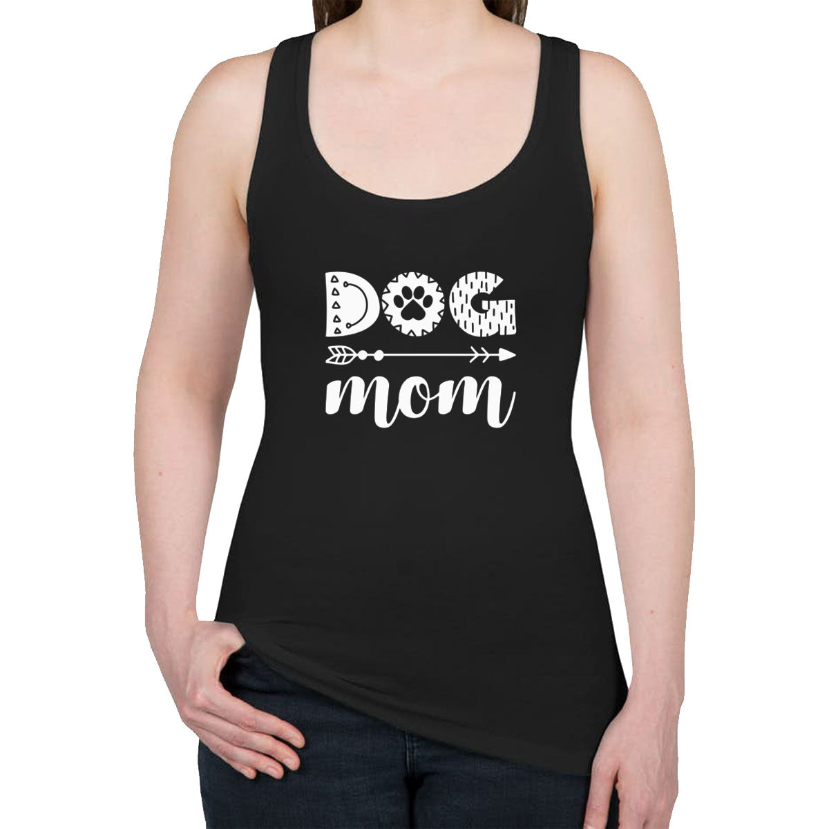 Dog Mom Women's Racerback Tank Top