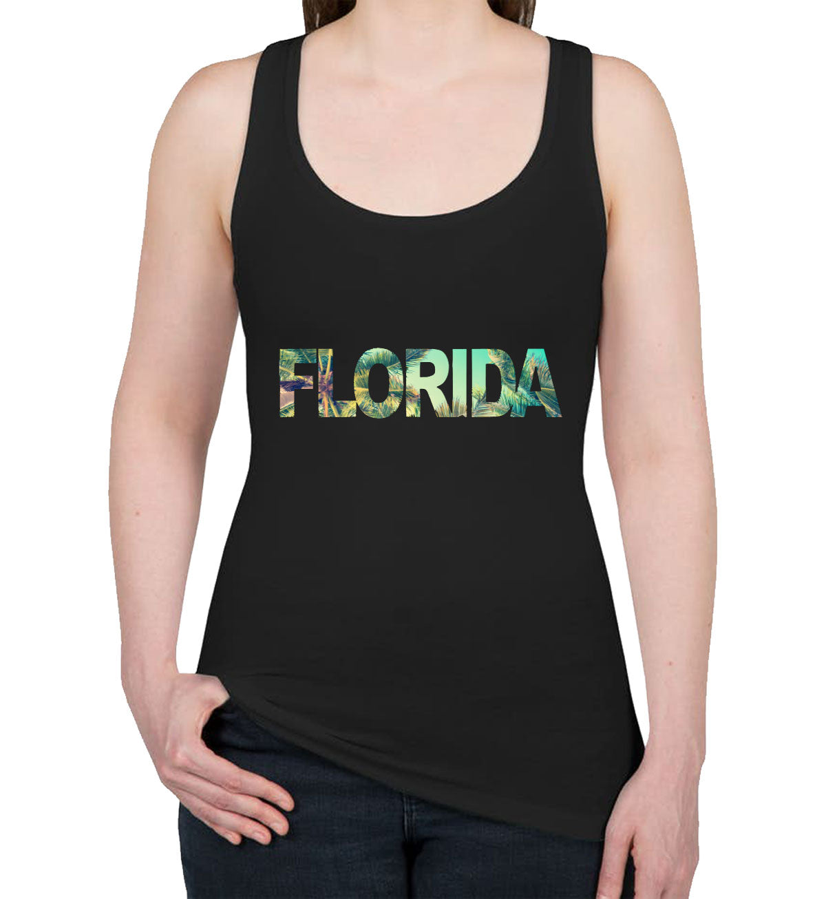 Florida Typography Women's Racerback Tank Top