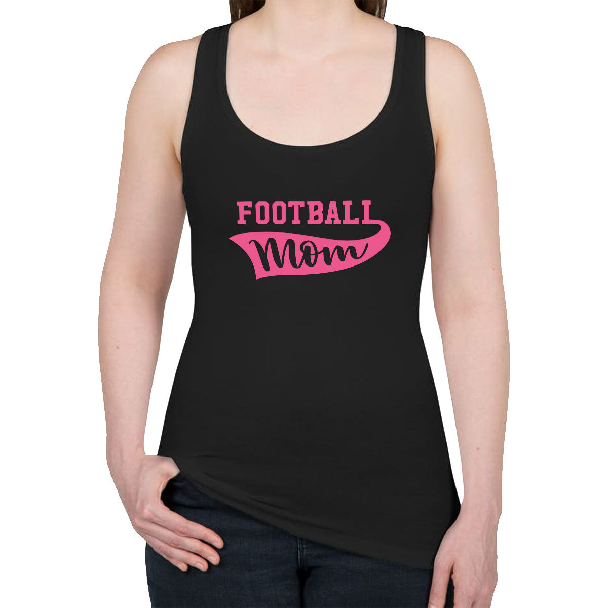 Football Mom Women's Racerback Tank Top