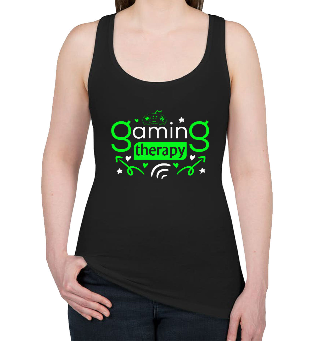 Gaming Therapy Women's Racerback Tank Top