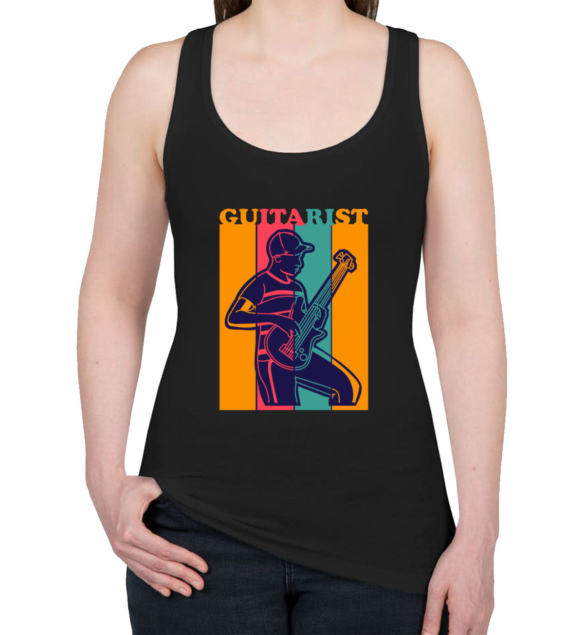 Guitarist Women's Racerback Tank Top