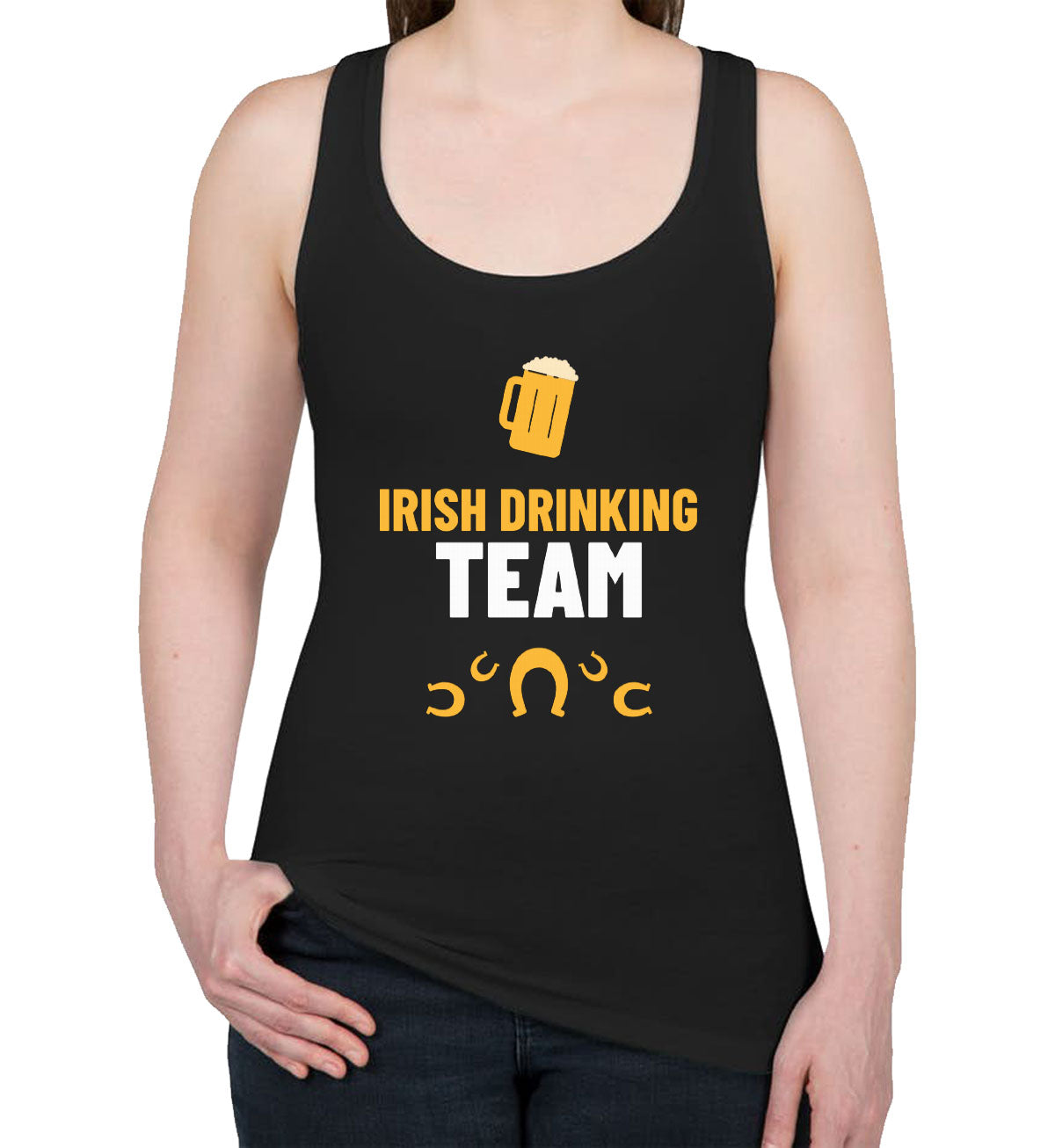 Irish Drinking Team St. Patrick's Day Women's Racerback Tank Top