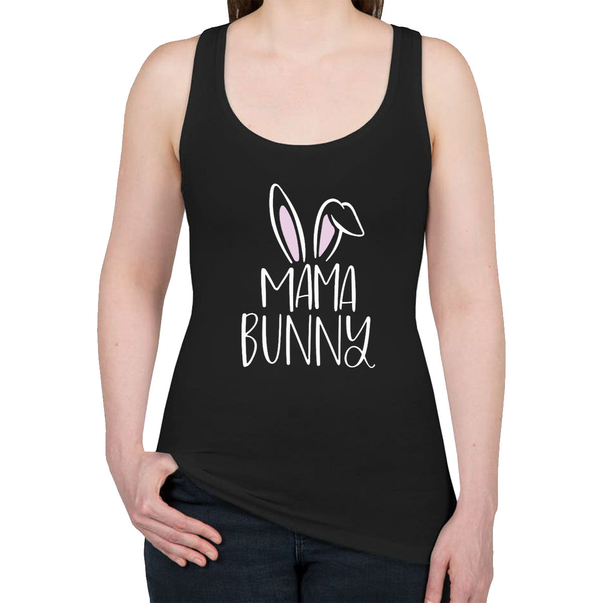 Mama Bunny Women's Racerback Tank Top