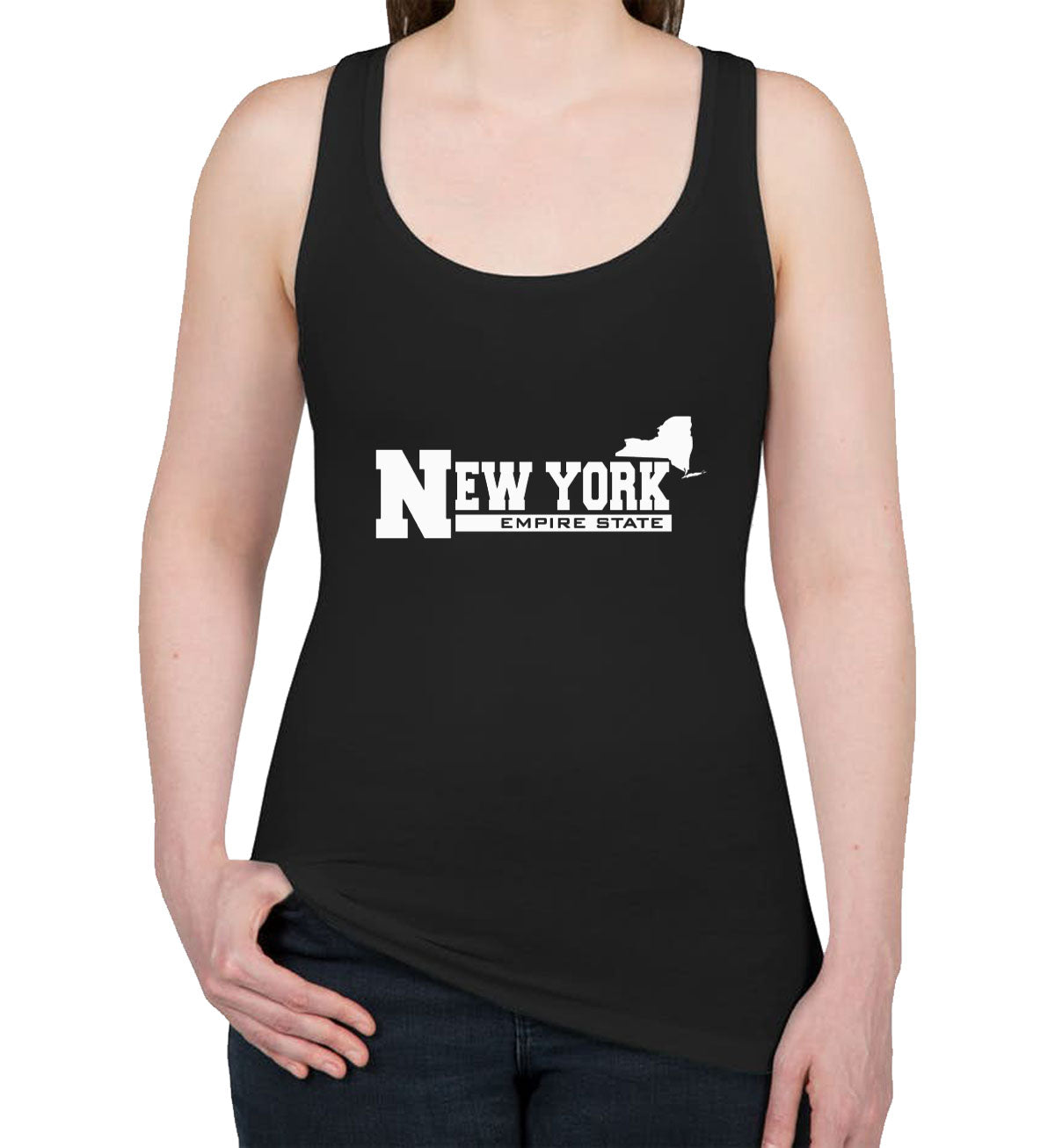 New York Empire State Women's Racerback Tank Top