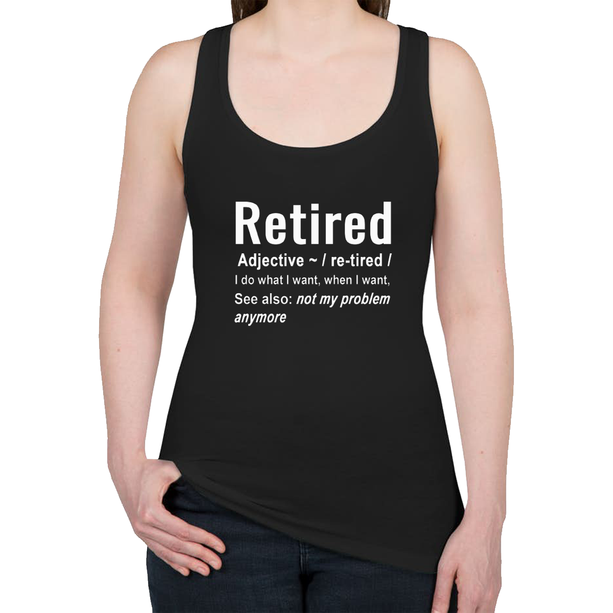 Retired Definition Women's Racerback Tank Top