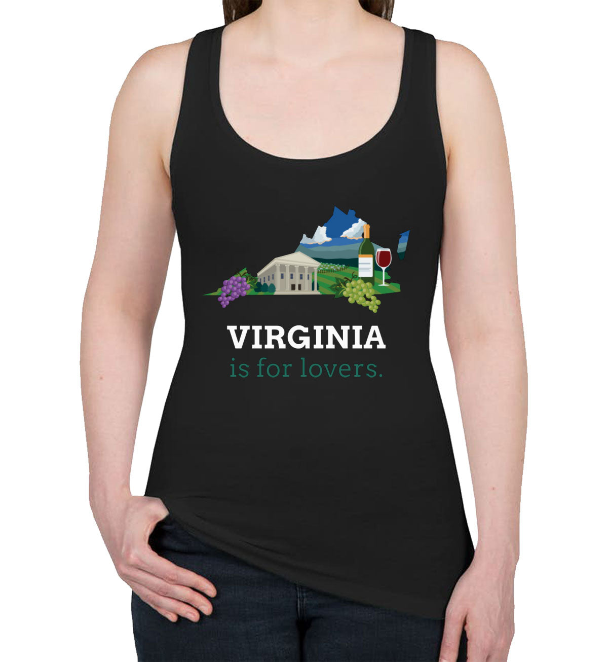 Virginia Is For Lovers Women's Racerback Tank Top