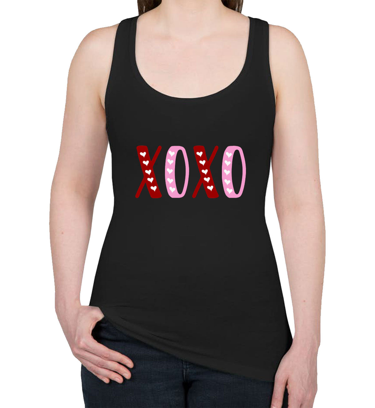 XOXO Love Valentine's Day Women's Racerback Tank Top