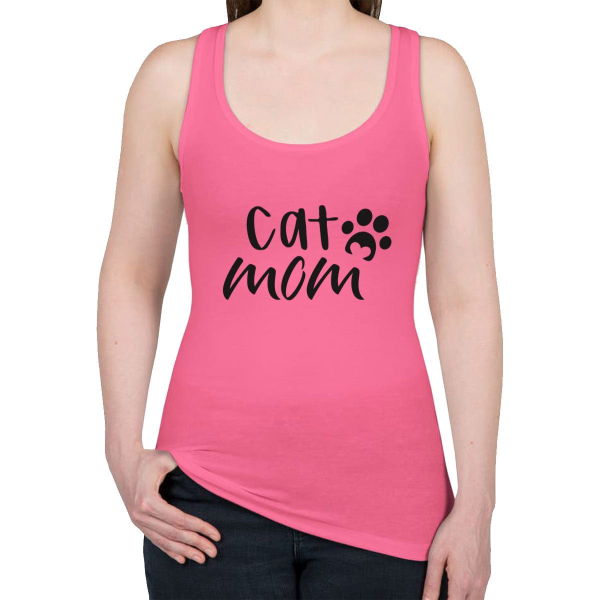 Cat Mom Women's Racerback Tank Top