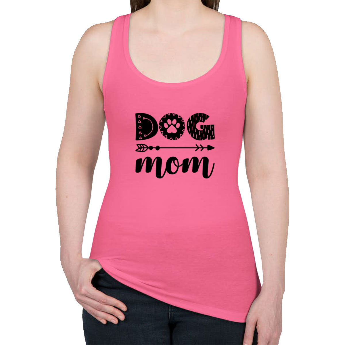 Dog Mom Women's Racerback Tank Top