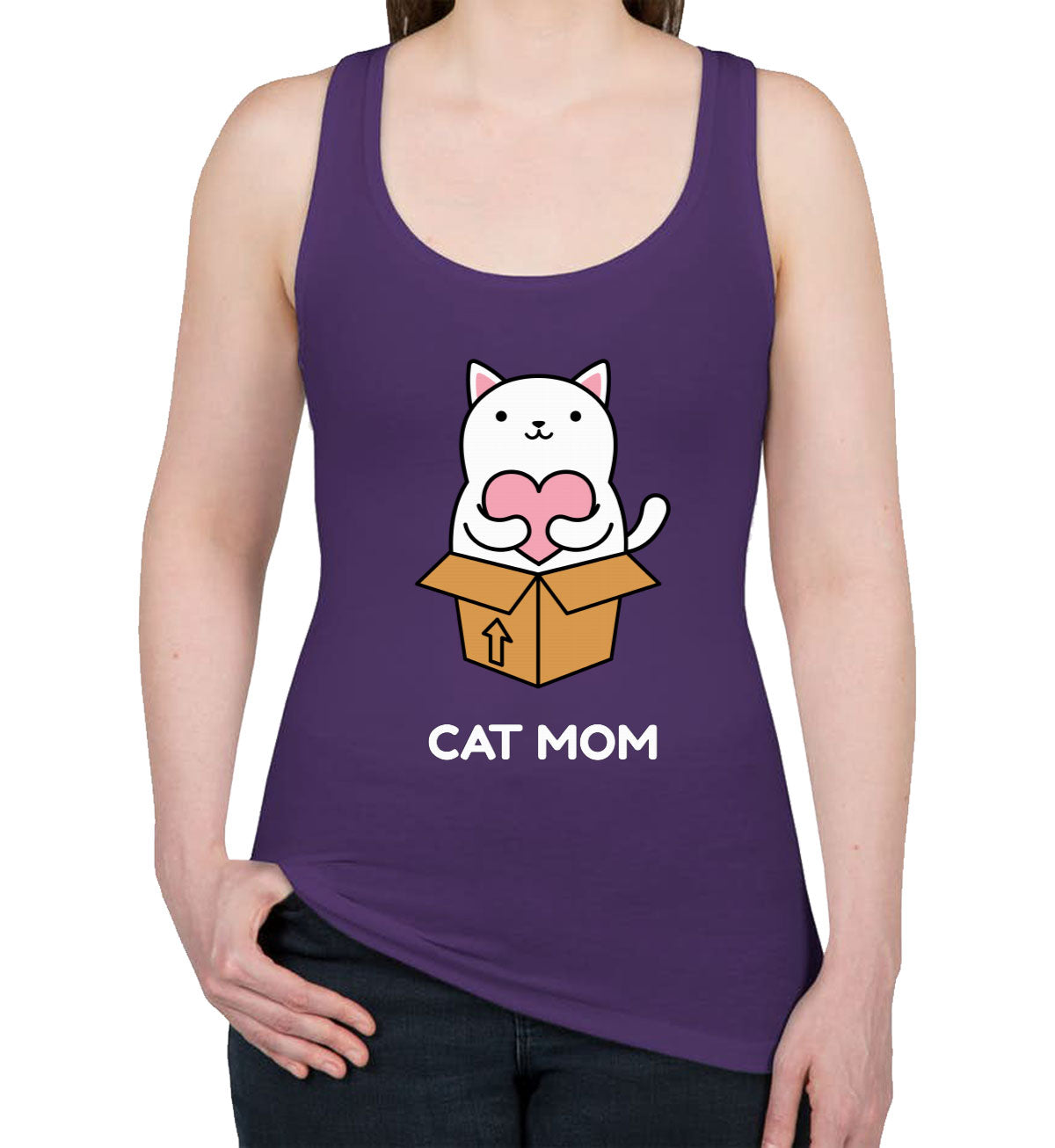 Cat Mom Women's Racerback Tank Top