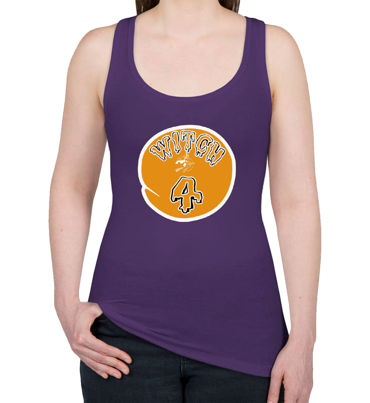 Witch 4 Women's Racerback Tank Top