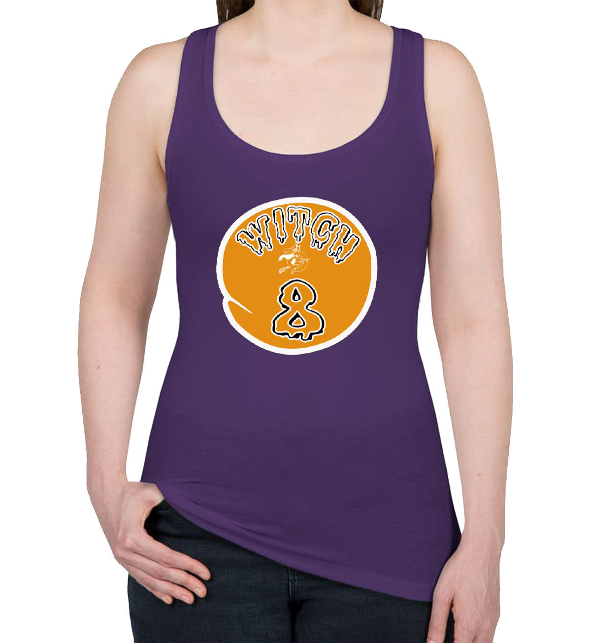 Witch 8 Women's Racerback Tank Top