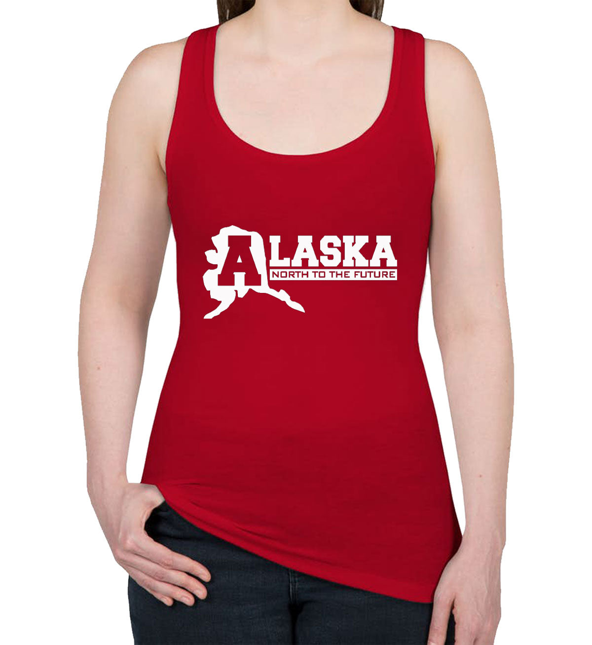 Alaska North To The Future Women's Racerback Tank Top