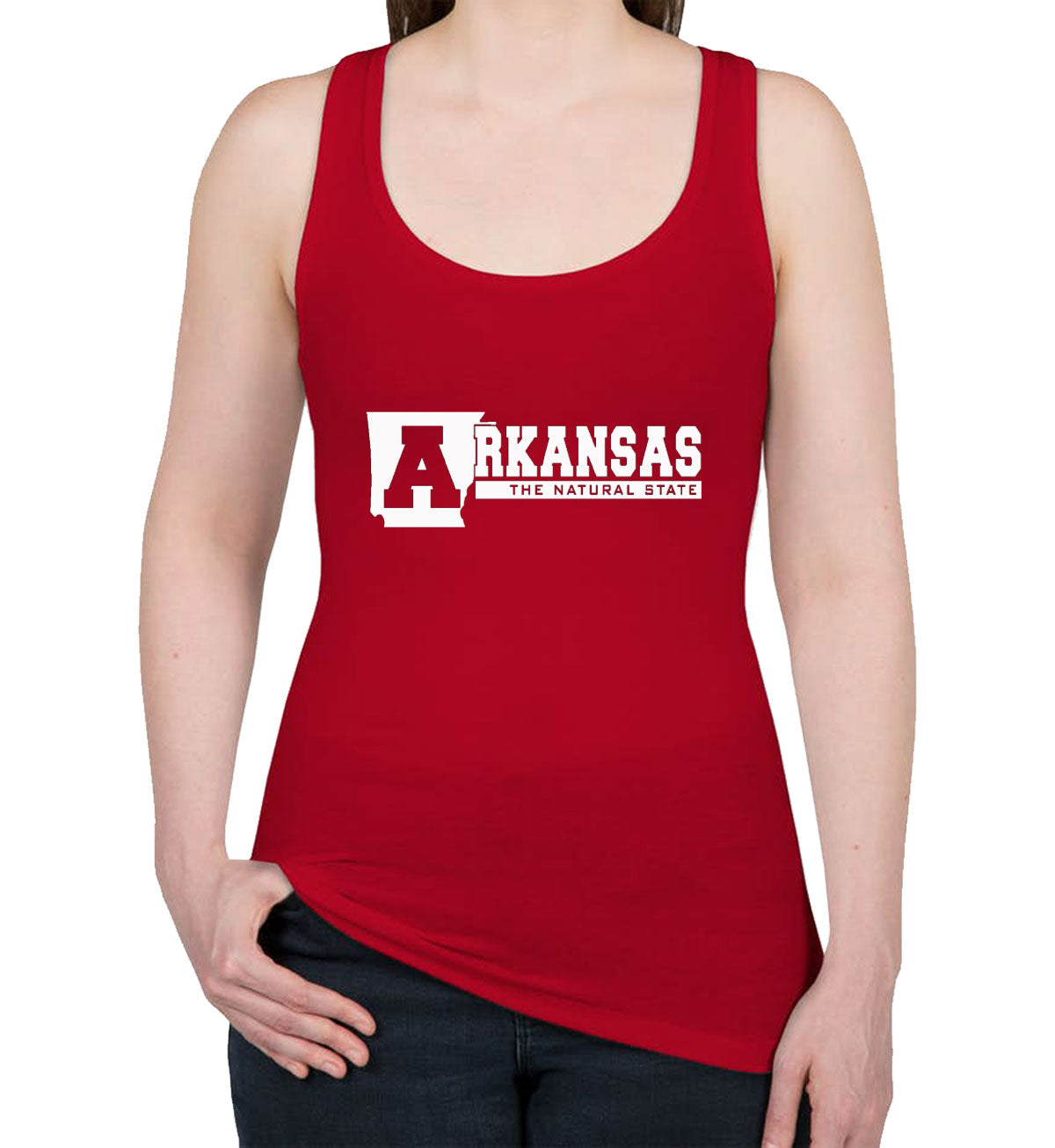 Arkansas The Natural State Women's Racerback Tank Top