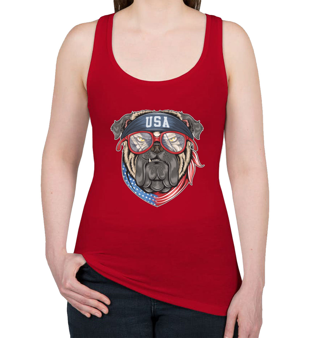 Bulldog USA Women's Racerback Tank Top