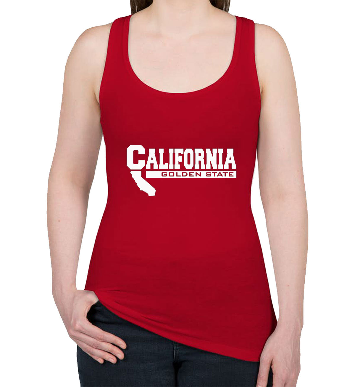 California Golden State Women's Racerback Tank Top