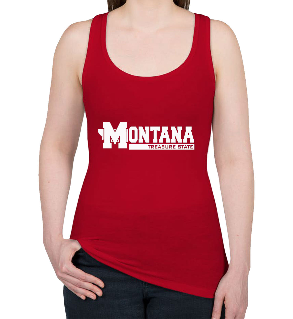 Montana Treasure State Women's Racerback Tank Top