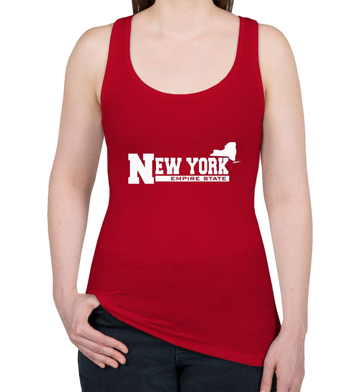 New York Empire State Women's Racerback Tank Top