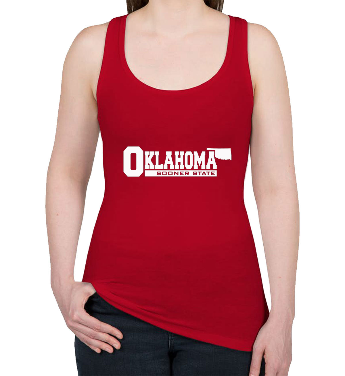 Oklahoma Sooner State Women's Racerback Tank Top