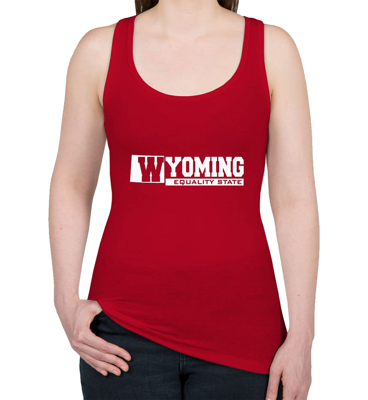 Wyoming Equality State Women's Racerback Tank Top