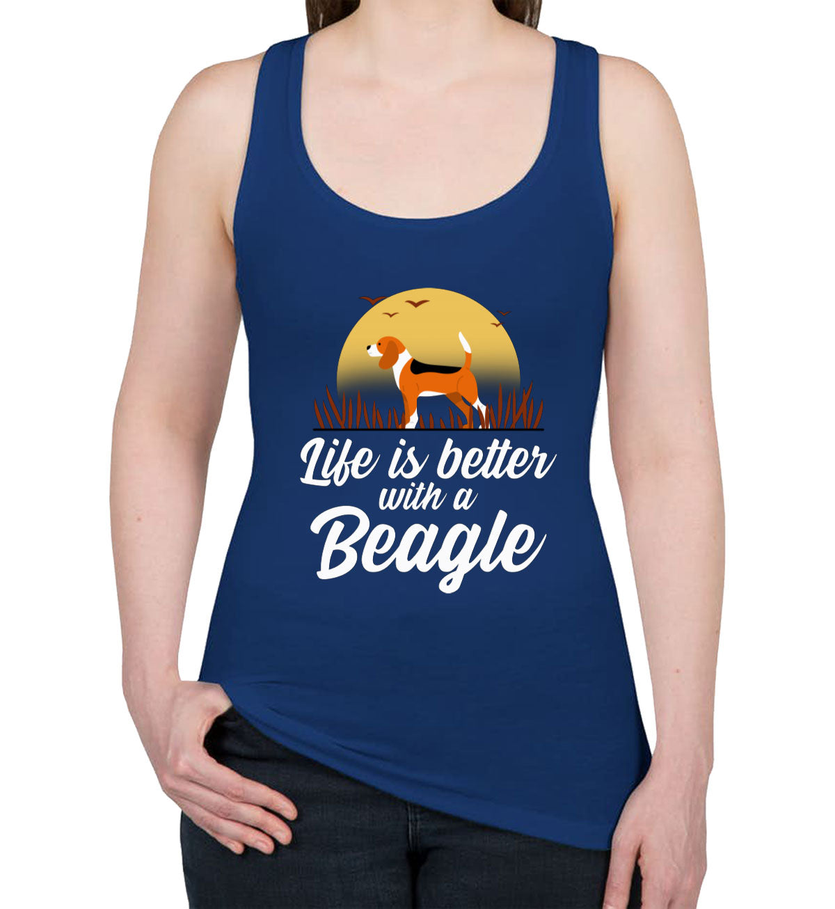 Life Is Better With A Beagle Women's Racerback Tank Top